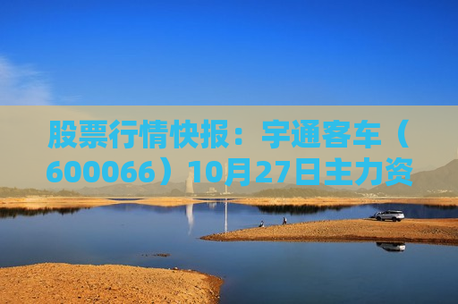 股票行情快报：宇通客车（600066）10月27日主力资金净卖出5708.60万元