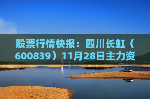 股票行情快报：四川长虹（600839）11月28日主力资金净卖出2488.01万元